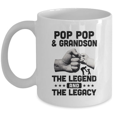 Pop Pop And Grandson The Legend and The Legacy Mug Coffee Mug | Teecentury.com