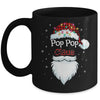 Pop Pop Claus Beard Red Plaid Christmas Pajamas Xmas Mug Coffee Mug | Teecentury.com