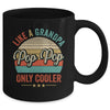 Pop Pop Like A Grandpa Only Cooler Vintage Dad Fathers Day Mug | teecentury