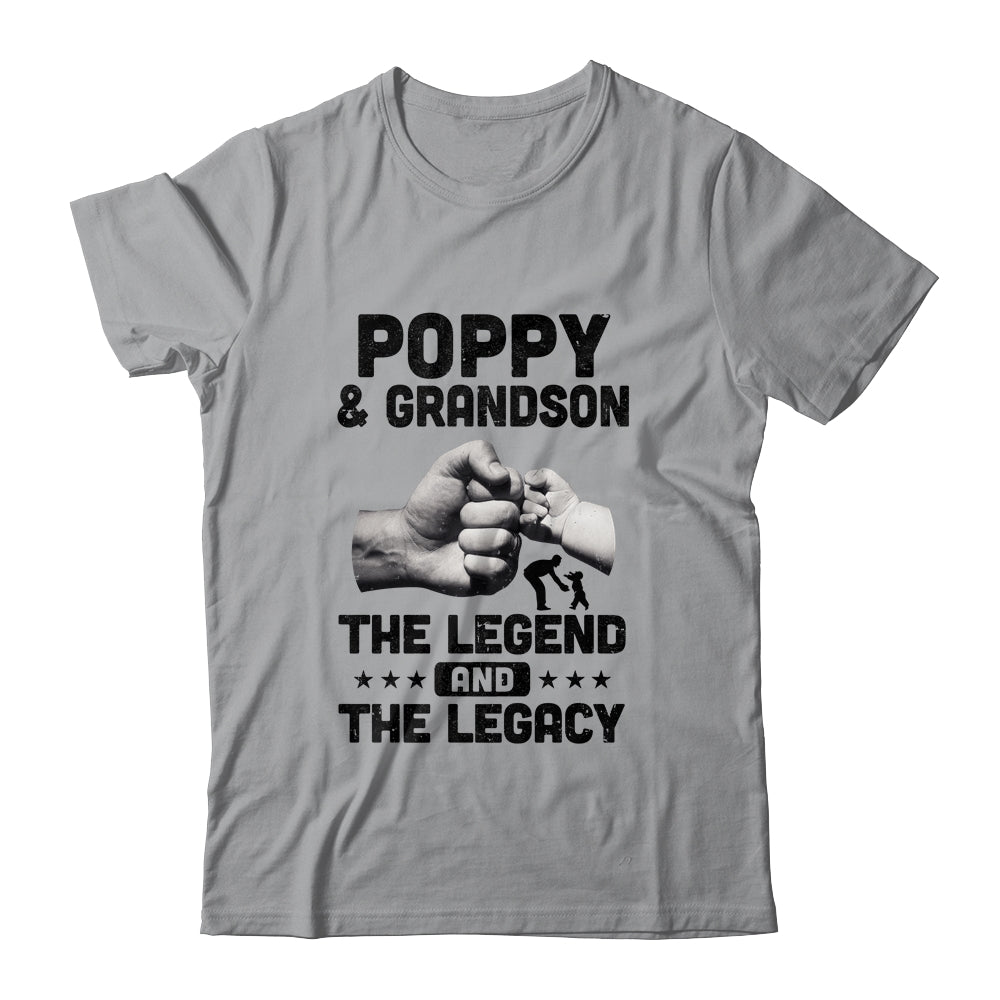 Poppy And Grandson The Legend and The Legacy T-Shirt & Hoodie | Teecentury.com