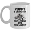 Poppy And Grandson The Legend and The Legacy Mug Coffee Mug | Teecentury.com