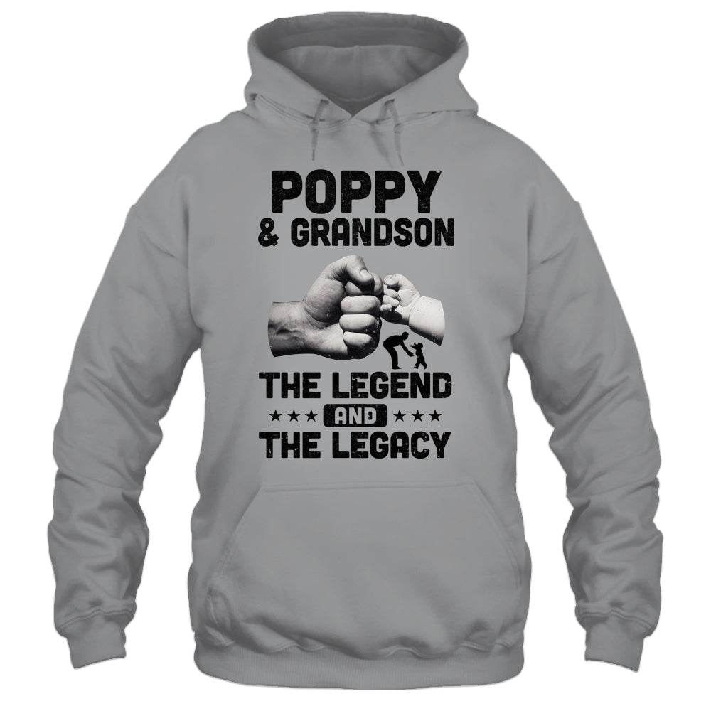 Poppy And Grandson The Legend and The Legacy T-Shirt & Hoodie | Teecentury.com
