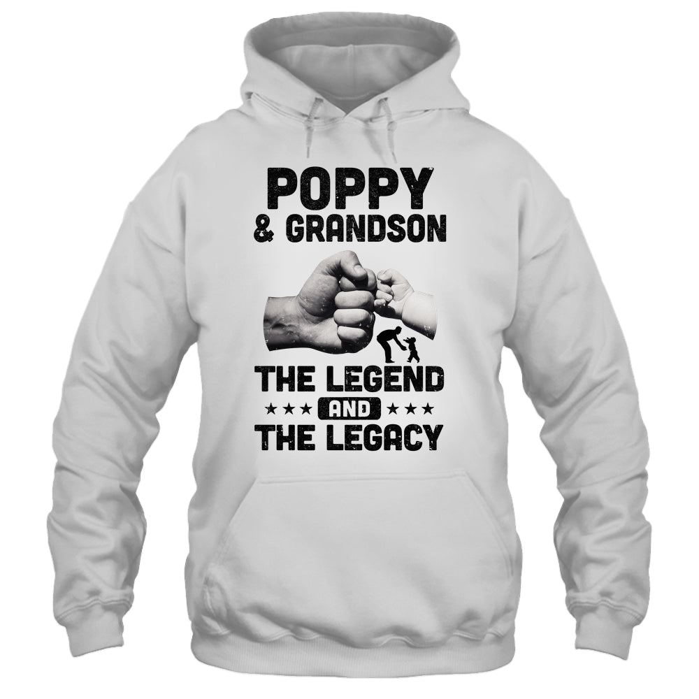 Poppy And Grandson The Legend and The Legacy T-Shirt & Hoodie | Teecentury.com