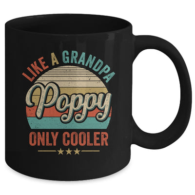 Poppy Like A Grandpa Only Cooler Vintage Dad Fathers Day Mug | teecentury