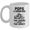 Pops And Grandson The Legend and The Legacy Mug Coffee Mug | Teecentury.com