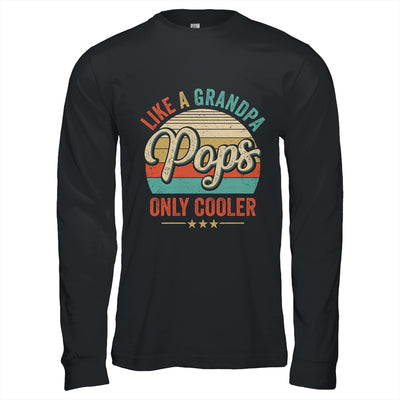 Pops Like A Grandpa Only Cooler Vintage Dad Fathers Day Shirt & Hoodie | teecentury