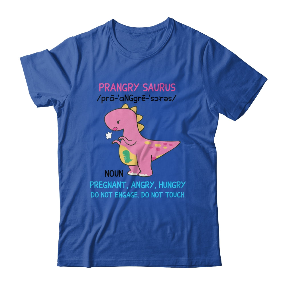 Prangry Saurus Definition Funny Pregnancy Announcement Shirt