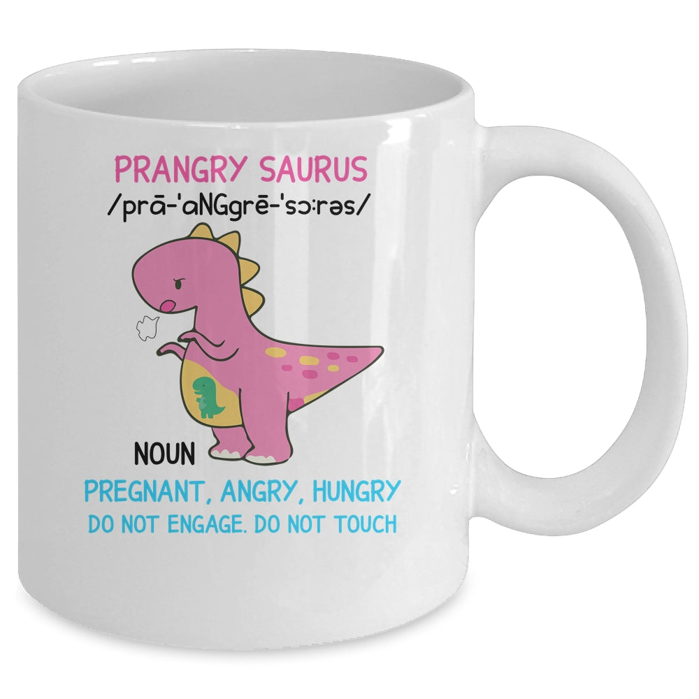 Prangry Saurus Definition Funny Pregnancy Announcement Mug Coffee Mug | Teecentury.com