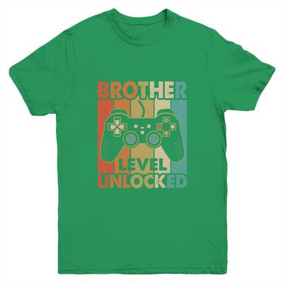 Pregnancy Announcement Brother Level Unlocked Soon To Be Brother Youth Shirt | teecentury