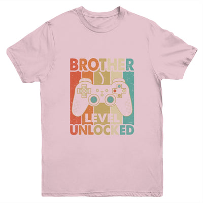 Pregnancy Announcement Brother Level Unlocked Soon To Be Brother Youth Shirt | teecentury