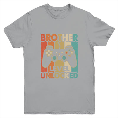 Pregnancy Announcement Brother Level Unlocked Soon To Be Brother Youth Shirt | teecentury