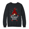 Pregnant Gnome Buffalo Plaid Matching Christmas Pajama Gift T-Shirt & Sweatshirt | Teecentury.com
