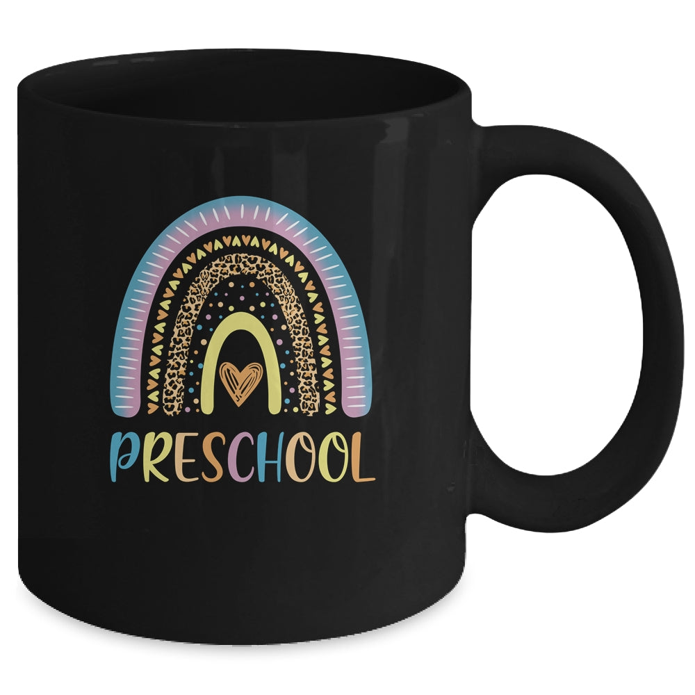 Preschool Rainbow Leopard Girls Teacher Team Preschool Mug Coffee Mug | Teecentury.com
