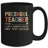 Preschool Teacher Definition Funny Back To School First Day Mug Coffee Mug | Teecentury.com