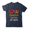 Preschool Teacher Off Duty Sunglasses Beach Sunset T-Shirt & Tank Top | Teecentury.com