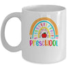 Preschool Teacher Rainbow First Day Of Back To School Mug | teecentury