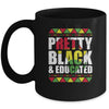 Pretty Black And Educated Black Month History African Gift Mug Coffee Mug | Teecentury.com