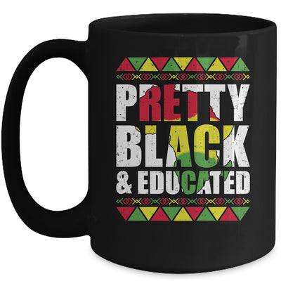 Pretty Black And Educated Black Month History African Gift Mug Coffee Mug | Teecentury.com