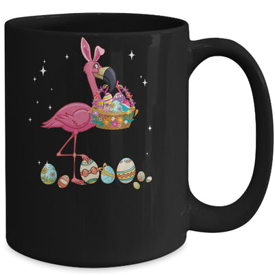 Pretty Easter Flamingo With Easter Basket Mug Coffee Mug | Teecentury.com