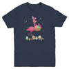 Pretty Easter Flamingo With Easter Basket Youth Youth Shirt | Teecentury.com