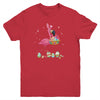 Pretty Easter Flamingo With Easter Basket Youth Youth Shirt | Teecentury.com