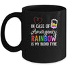 Pride Month Rainbow is My Blood Type LGBT Flag Mug | teecentury