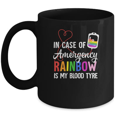 Pride Month Rainbow is My Blood Type LGBT Flag Mug | teecentury