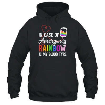 Pride Month Rainbow is My Blood Type LGBT Flag Shirt & Tank Top | teecentury