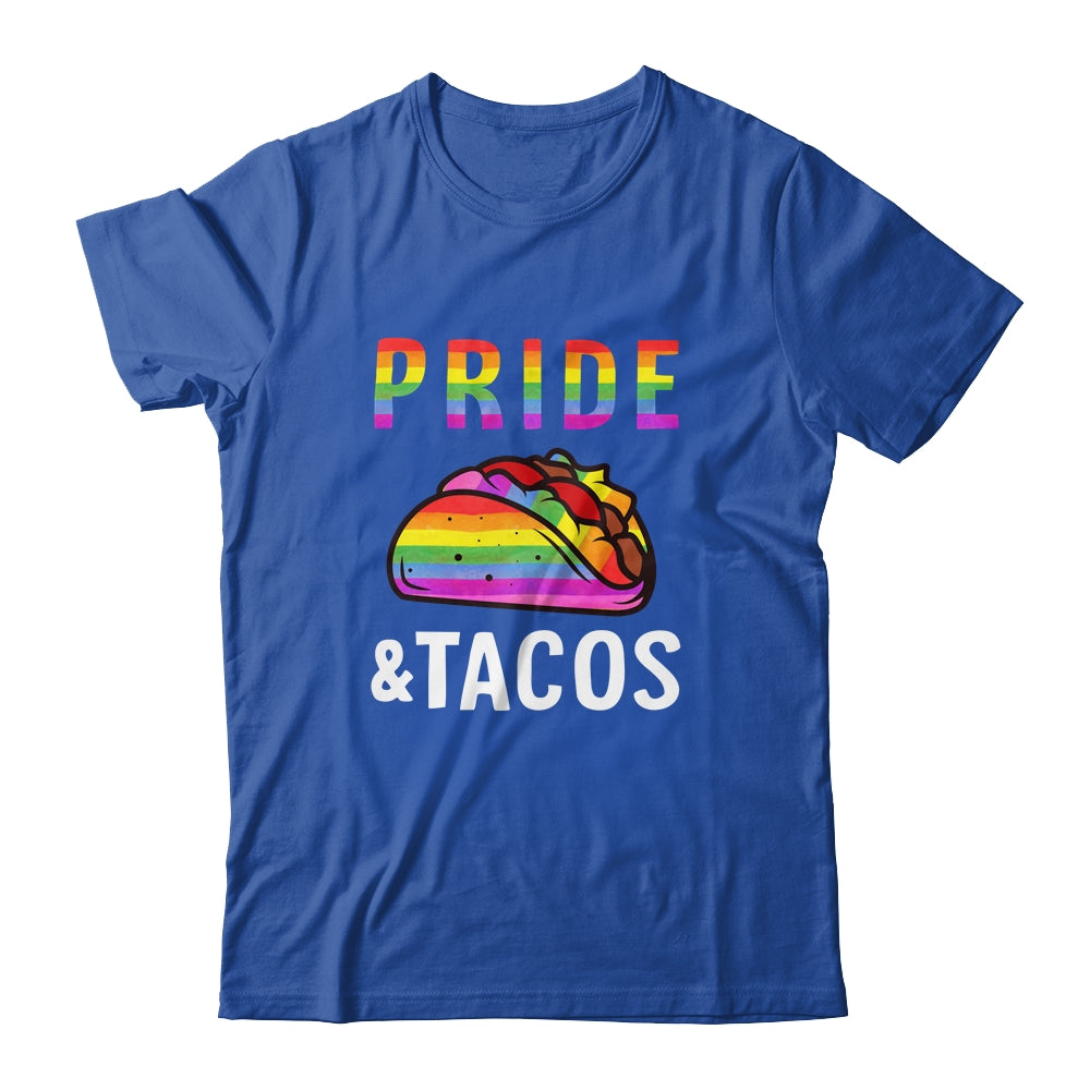 Pride Tacos LGBT LGBTQ Gay Pride Rainbow Flag Taco Lover Shirt & Tank Top | teecentury