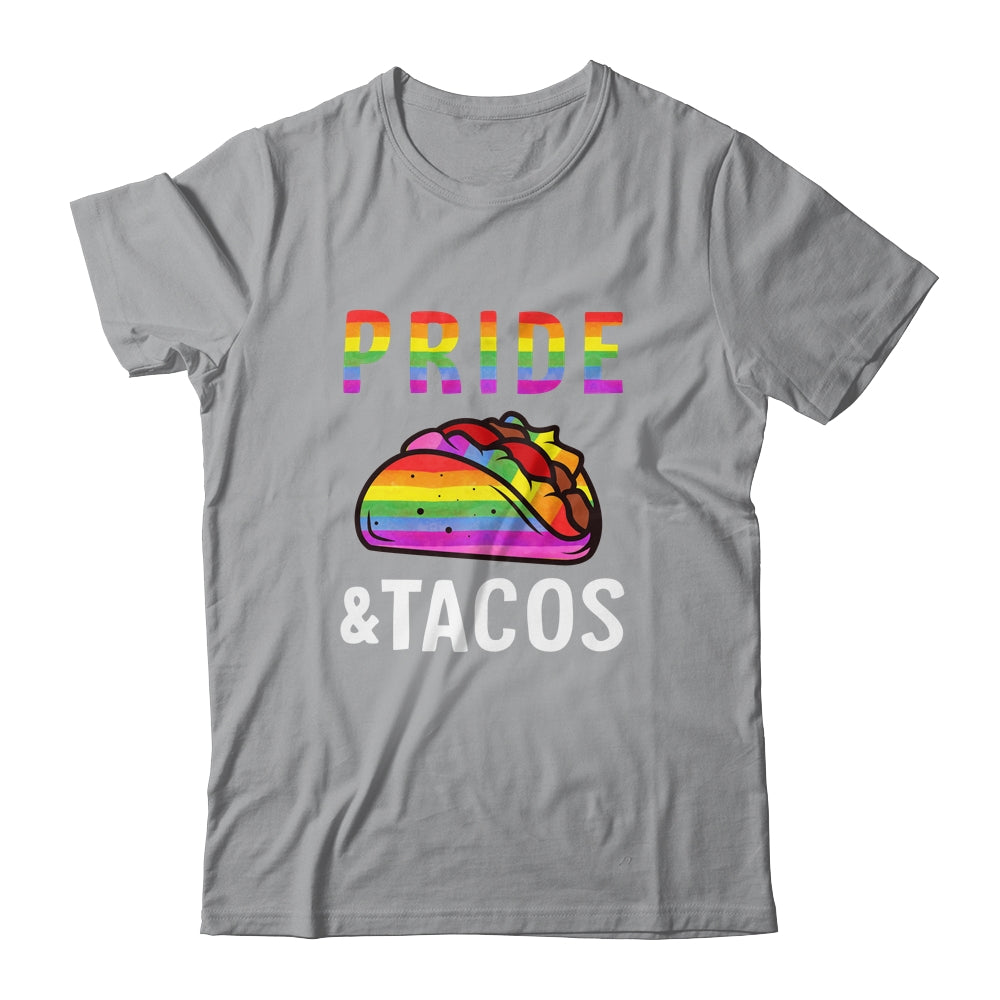 Pride Tacos LGBT LGBTQ Gay Pride Rainbow Flag Taco Lover Shirt & Tank Top | teecentury