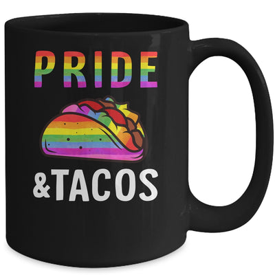 Pride Tacos LGBT LGBTQ Gay Pride Rainbow Flag Taco Lover Mug | teecentury