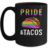 Pride Tacos LGBT LGBTQ Gay Pride Rainbow Flag Taco Lover Mug | teecentury