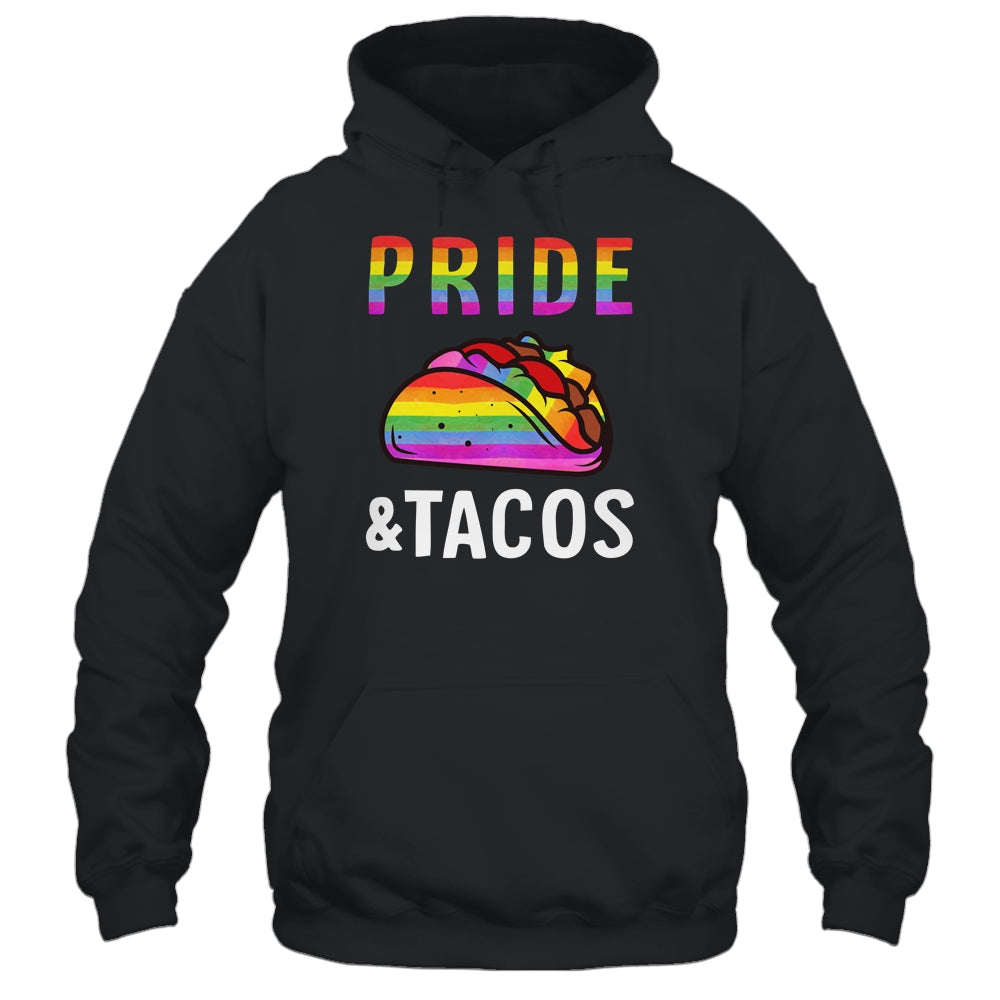 Pride Tacos LGBT LGBTQ Gay Pride Rainbow Flag Taco Lover Shirt & Tank Top | teecentury