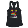 Pride Tacos LGBT LGBTQ Gay Pride Rainbow Flag Taco Lover Shirt & Tank Top | teecentury