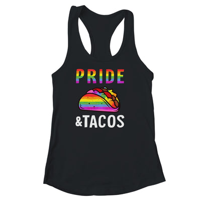 Pride Tacos LGBT LGBTQ Gay Pride Rainbow Flag Taco Lover Shirt & Tank Top | teecentury