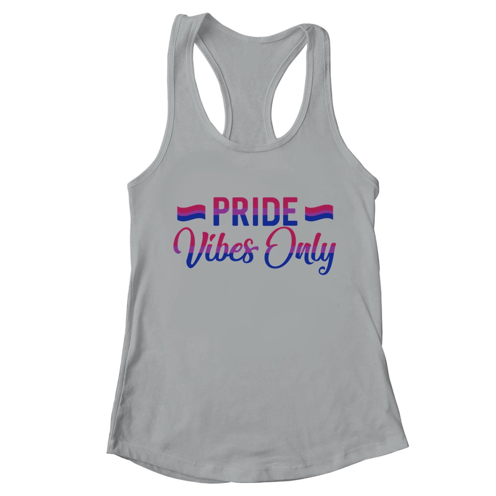 Pride Vibes Only Bisexual LGBTQIA Love Men Women Rainbow T-Shirt & Tank Top | Teecentury.com