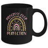 Progress Over Perfection Motivational Back To School Teacher Rainbow Mug Coffee Mug | Teecentury.com