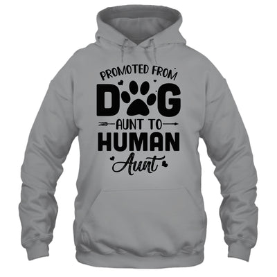 Promoted From Dog Aunt To Human Aunt Mother's Day T-Shirt & Tank Top | Teecentury.com