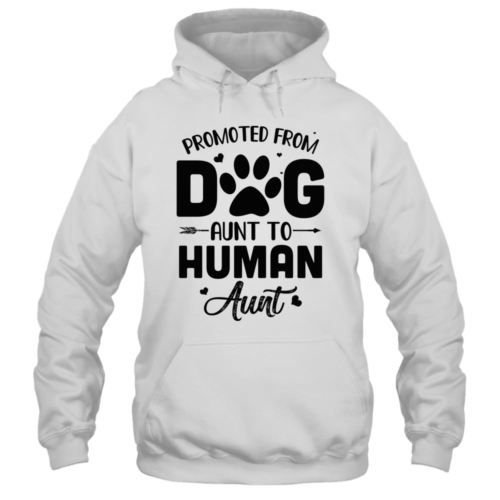 Promoted From Dog Aunt To Human Aunt Mother's Day T-Shirt & Tank Top | Teecentury.com