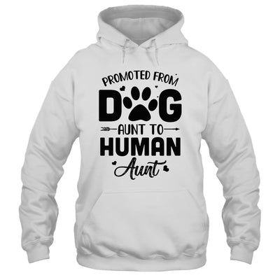 Promoted From Dog Aunt To Human Aunt Mother's Day T-Shirt & Tank Top | Teecentury.com