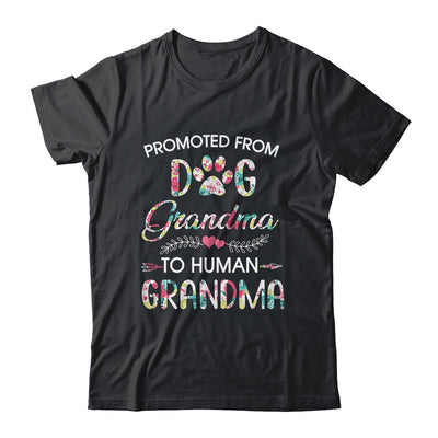 Promoted From Dog Grandma To Human Grandma Dog Lovers T-Shirt & Tank Top | Teecentury.com