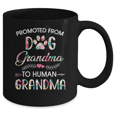 Promoted From Dog Grandma To Human Grandma Dog Lovers Mug Coffee Mug | Teecentury.com