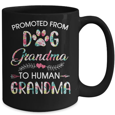 Promoted From Dog Grandma To Human Grandma Dog Lovers Mug Coffee Mug | Teecentury.com