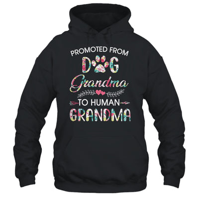 Promoted From Dog Grandma To Human Grandma Dog Lovers T-Shirt & Tank Top | Teecentury.com