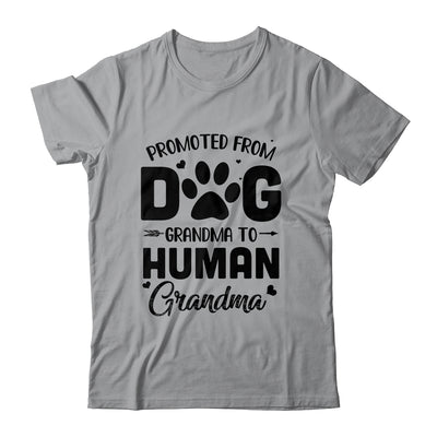 Promoted From Dog Grandma To Human Grandma Mother's Day T-Shirt & Tank Top | Teecentury.com