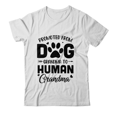 Promoted From Dog Grandma To Human Grandma Mother's Day T-Shirt & Tank Top | Teecentury.com