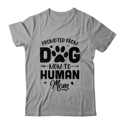 Promoted From Dog Mom To Human Mom Mother's Day T-Shirt & Tank Top | Teecentury.com