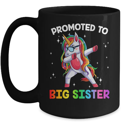 Promoted To Big Sister Again Dabbing Unicorn Cute Unicorn Mug Coffee Mug | Teecentury.com