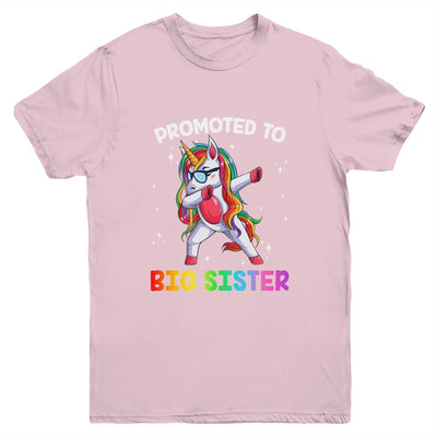 Promoted To Big Sister Again Dabbing Unicorn Cute Unicorn Youth Youth Shirt | Teecentury.com