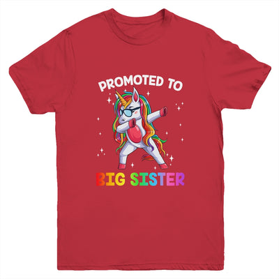 Promoted To Big Sister Again Dabbing Unicorn Cute Unicorn Youth Youth Shirt | Teecentury.com